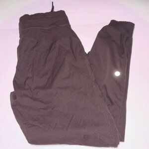 Lululemon Dance Studio lined joggers in olive /brown size 8